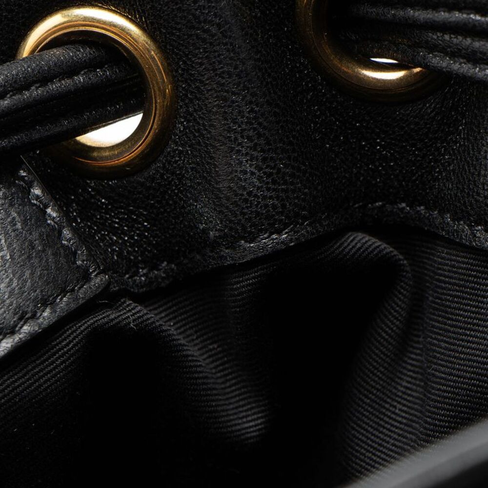 Saint Laurent Quilted Lambskin Cassandre Small Bucket Bag - Picture 9 of 10